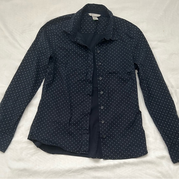 H&M Navy Polka Dot Blouse - Picture 3 of 4